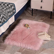 Tappeto in pelle di imitazione, pelo lungo, decorazione pelosa per pavimento da posizionare sotto il letto o il divano (Dimensioni: 60x90cm)