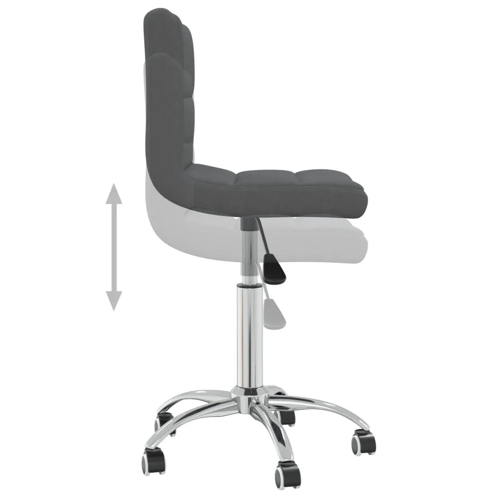 Sedia da Ufficio Girevole Grigio Scuro in Tessuto cod mxl 34080