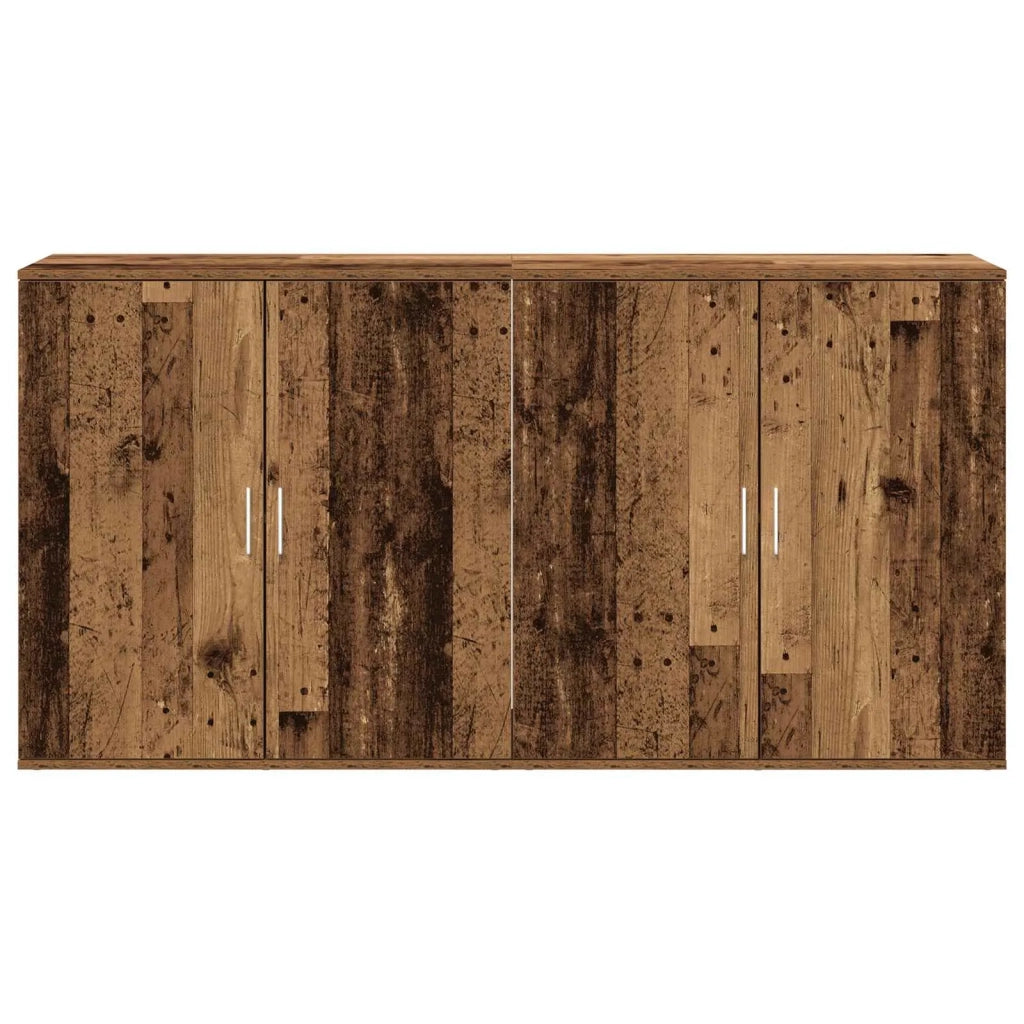 Credenza 2 pcs Legno vecchio 79 x 38 x 80 cm Legno multistrato 3334308