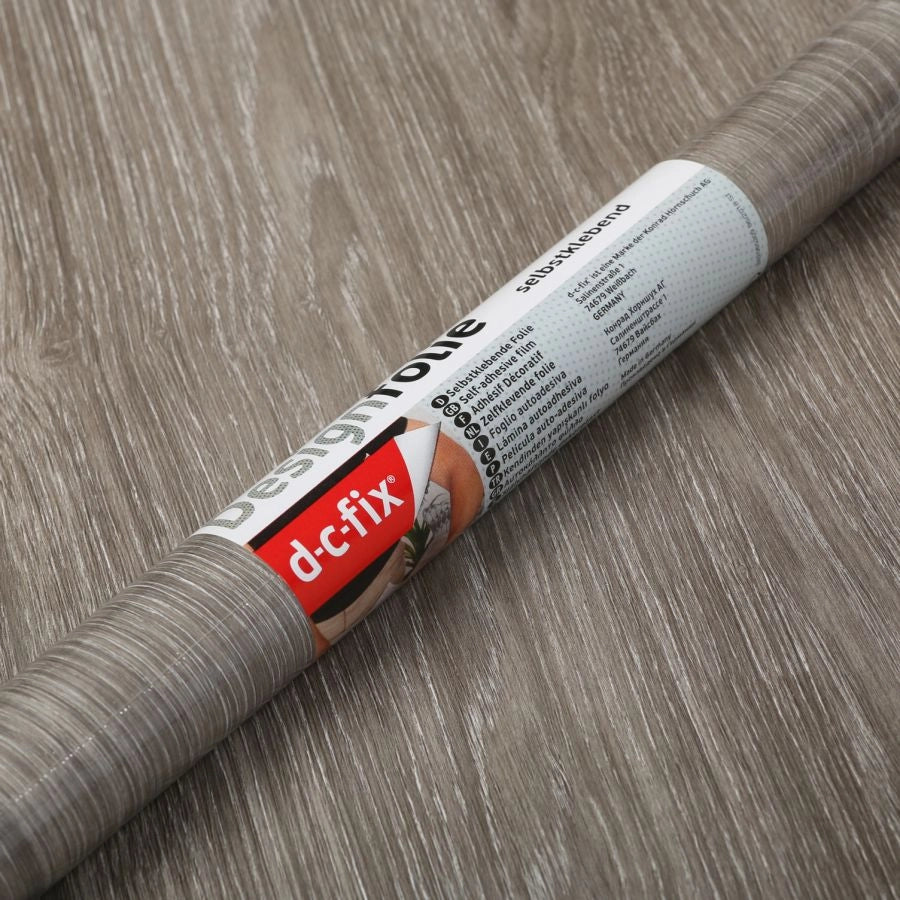 PLASTICA ADESIVA ROVERE SHEFFIELD GRIGIO DC FIX MINI 45X2