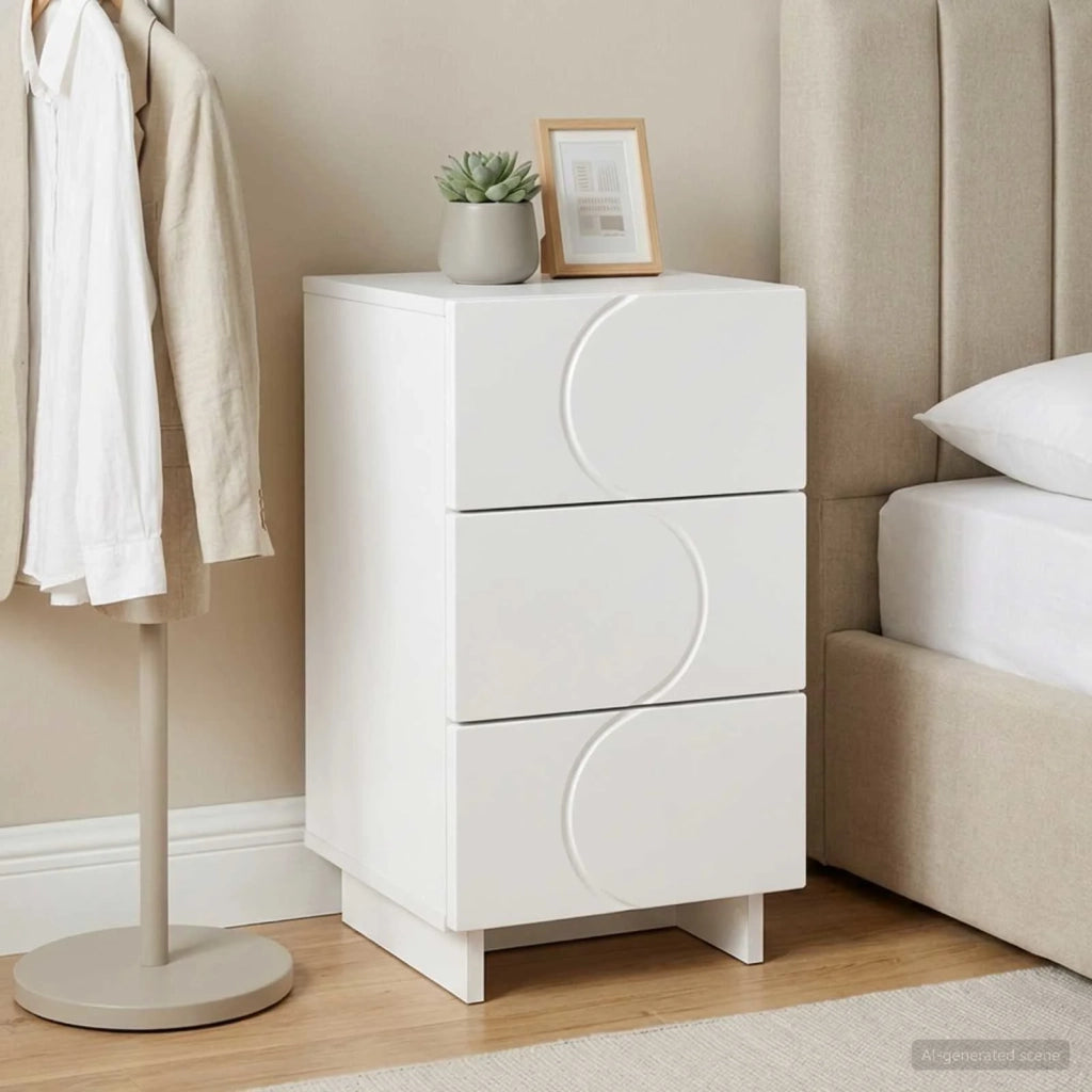 Armadio da Notte Bianco 33,5 x 34,5 x 60 cm 8011423