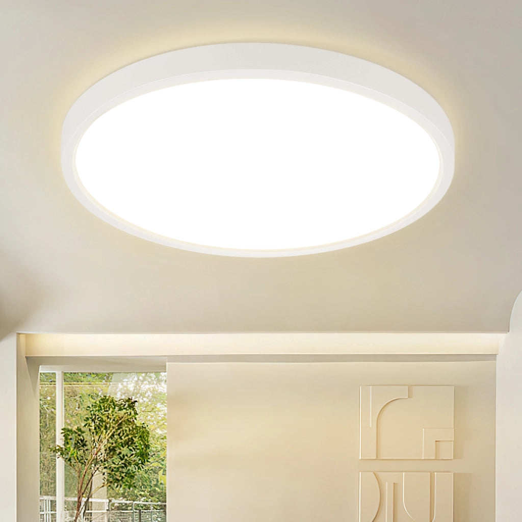 ZMH Lampada da soffitto plafoniera LED rotonda bianca 30 cm 24W per cucina camera letto corridoio