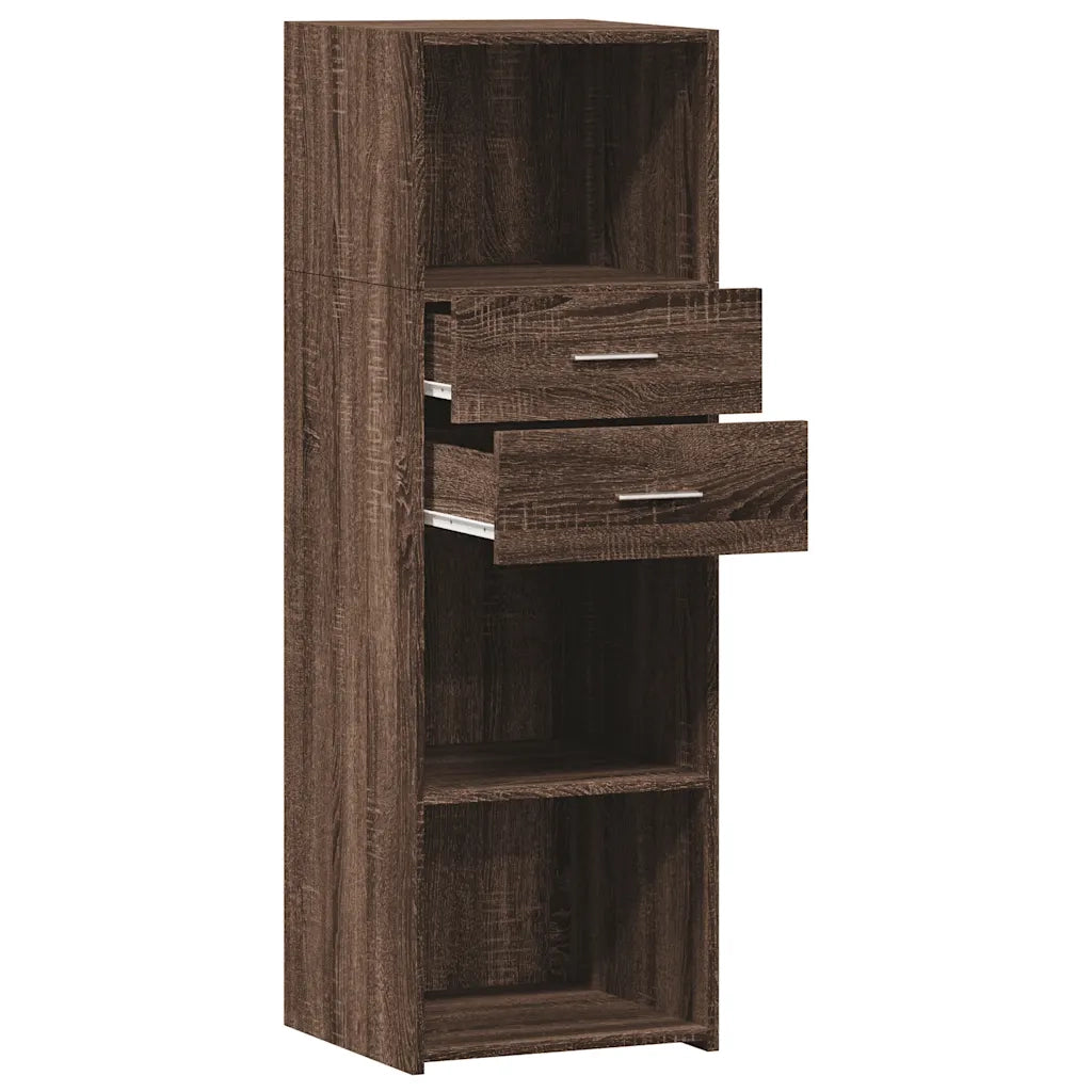 Credenza-Buffet-Armadio da cucina Rovere Marrone 40x42,5x124 cm in Legno Multistrato