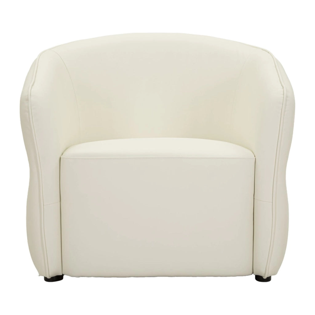 Poltrona Minsk in bianco con dettagli oro
