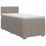 Letto box spring con materasso Tortora 90 x 200 cm Tessuto 3451119