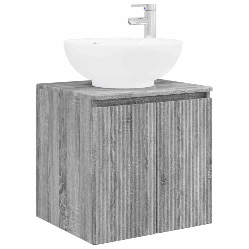 Mobile Lavabo da Parete Sonoma grigio 49,5 x 44,5 x 65 cm 890448