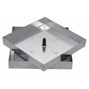 Sigillo con bullone centrale acc iaio zincato sp.10 10 23x23 b01c
