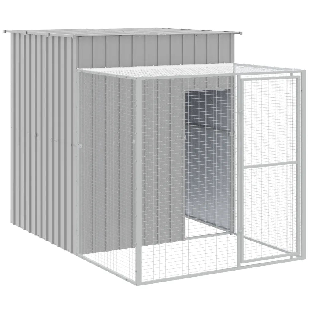 Pollaio Area Corsa Grigio Chiaro 165x863x181 cm Acciaio Zincato 3189116