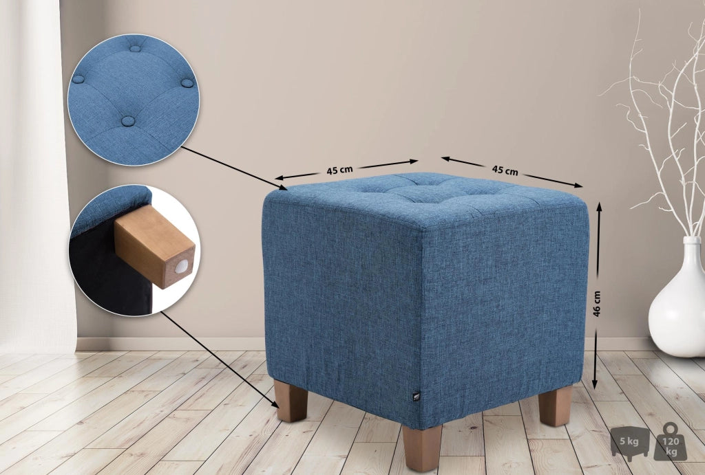Pouf divano PHARAO blu