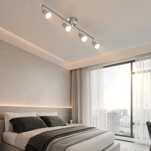 ZMH Faretto da soffitto 4 fiamme GU10 moderni orientabili per soggiorno camera letto