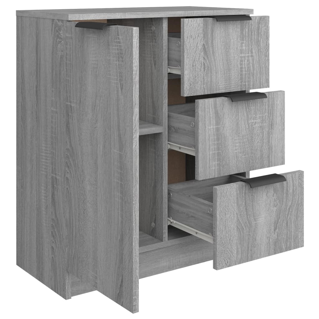 Buffet credenza cassettiera armadio mobile contenitore organizer per cucina soggiorno salotto Sonoma 60 x 30 x 70 cm legno ingegnerizzato grigio 02_0036379