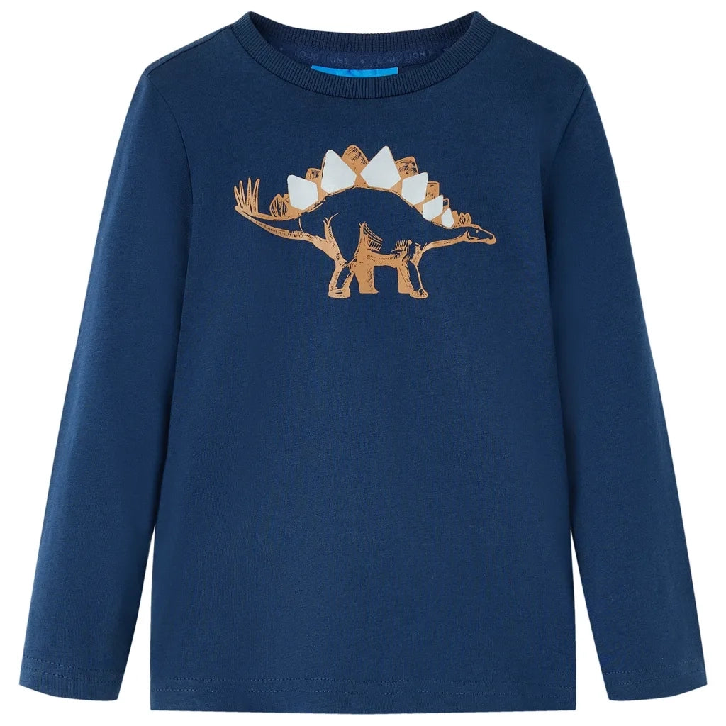 Maglietta da Bambino a Maniche Lunghe Blu Marino 116cod mxl 117282