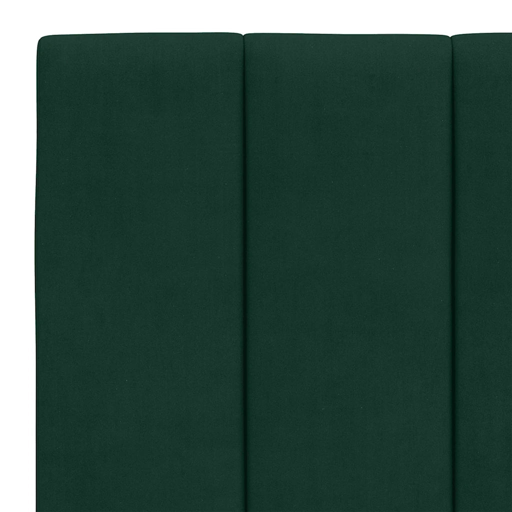 Cuscino Testiera Hanko Verde Scuro 140 cm in Velluto CFW4217462