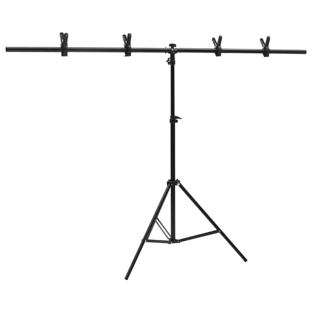 Supporto per Sfondo a T Nero 151x60x(70-200) cm CFW9258056