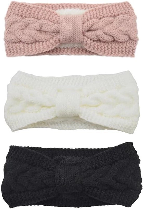 Set di 3 cappelli di lana per donna - Bicchieri caldi e stili per donne - Ideali per sport all'aperto, sci e corsa - Caldi e eleganti