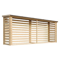 Legnaia da Esterno in Legno - 112x458xA199 cm/6,7 m3 TIMBELA M203