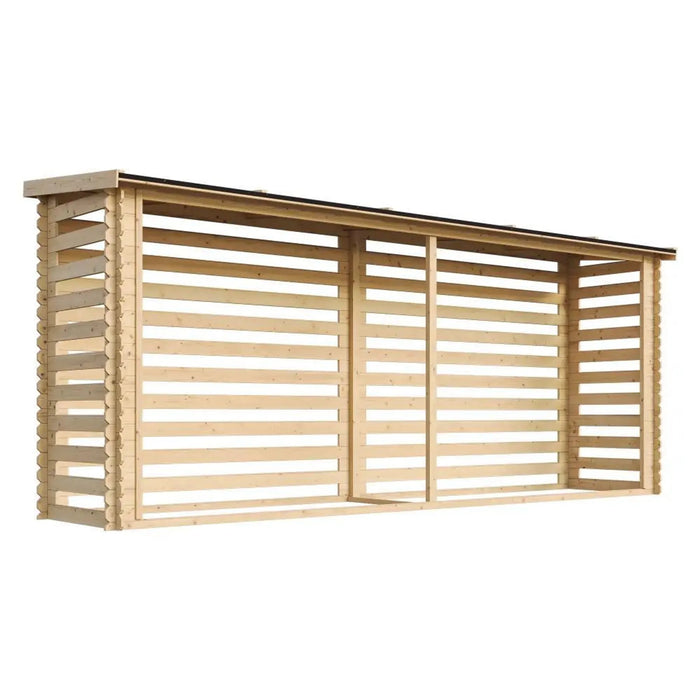 Legnaia da Esterno in Legno - 112x458xA199 cm/6,7 m3 TIMBELA M203