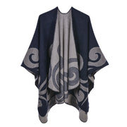 Mantella/sciarpa da donna in cashmere caldo per autunno/inverno con spacchi - Sciarpa alla moda