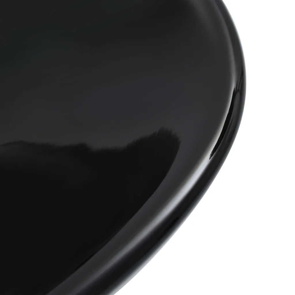 Lavandino-Lavello 58,5x39x14 cm in Ceramica Nero