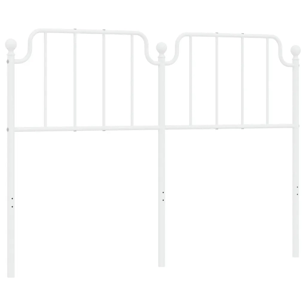 Testiera di Ricambio in Metallo Bianco 135 cm 373968