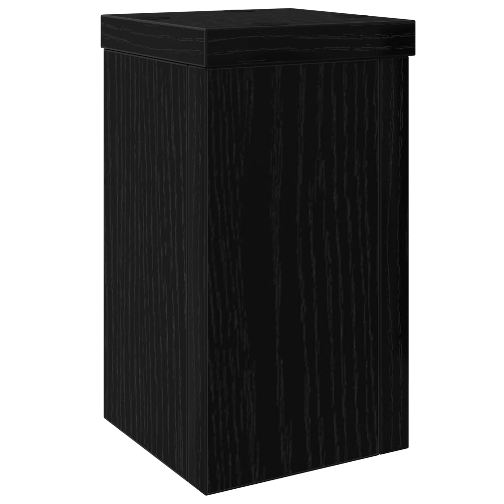Supporto per Piante in Rovere Nero di Set di 2 Rovere Nero Legno