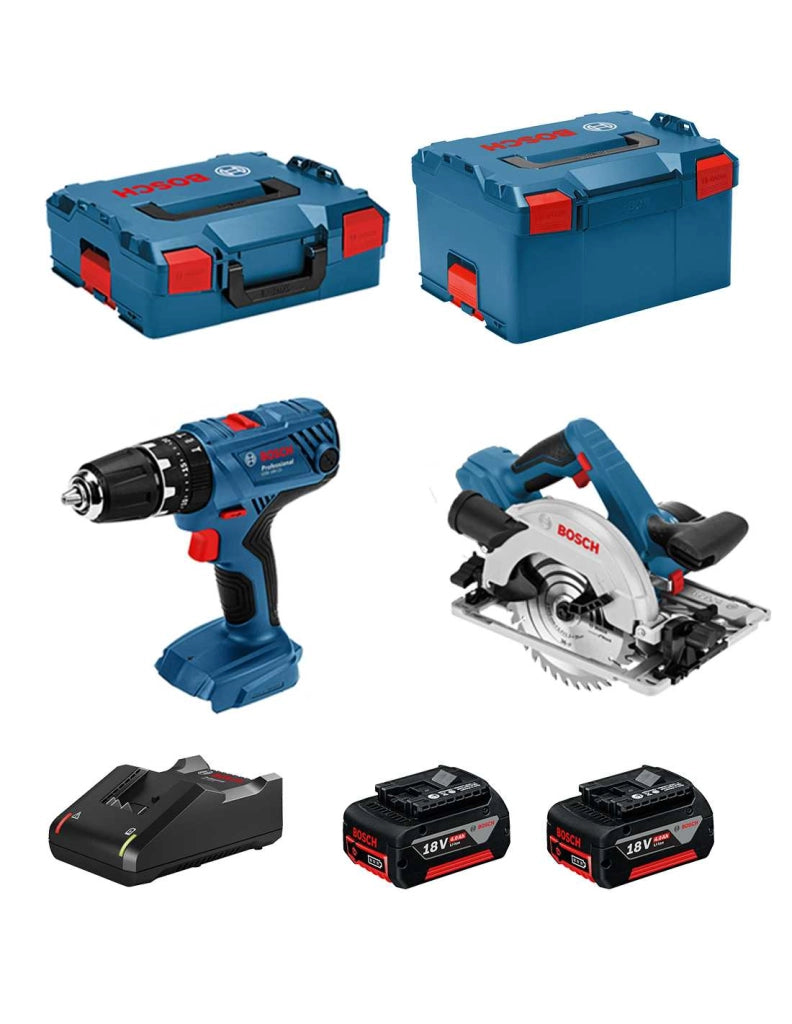 BOSCH Kit 18V BSK182M2C (GSB 18V-21 + GKS 18-57 G + 2 x 4,0 Ah + GAL18V-40 + L-Boxx 136 + L-Boxx 238)