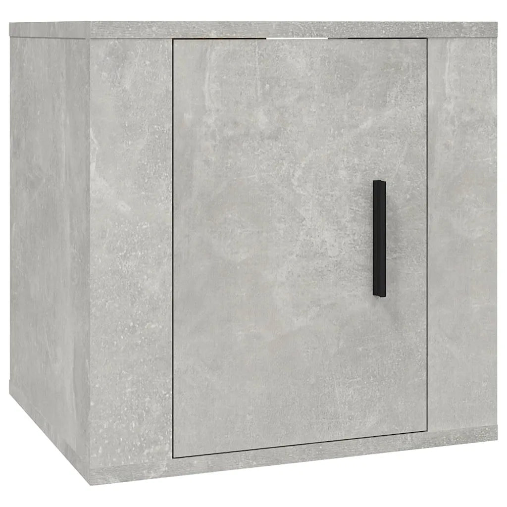 Set Mobili Porta TV 8pz Grigio Cemento in Legno Multistrato 3188674