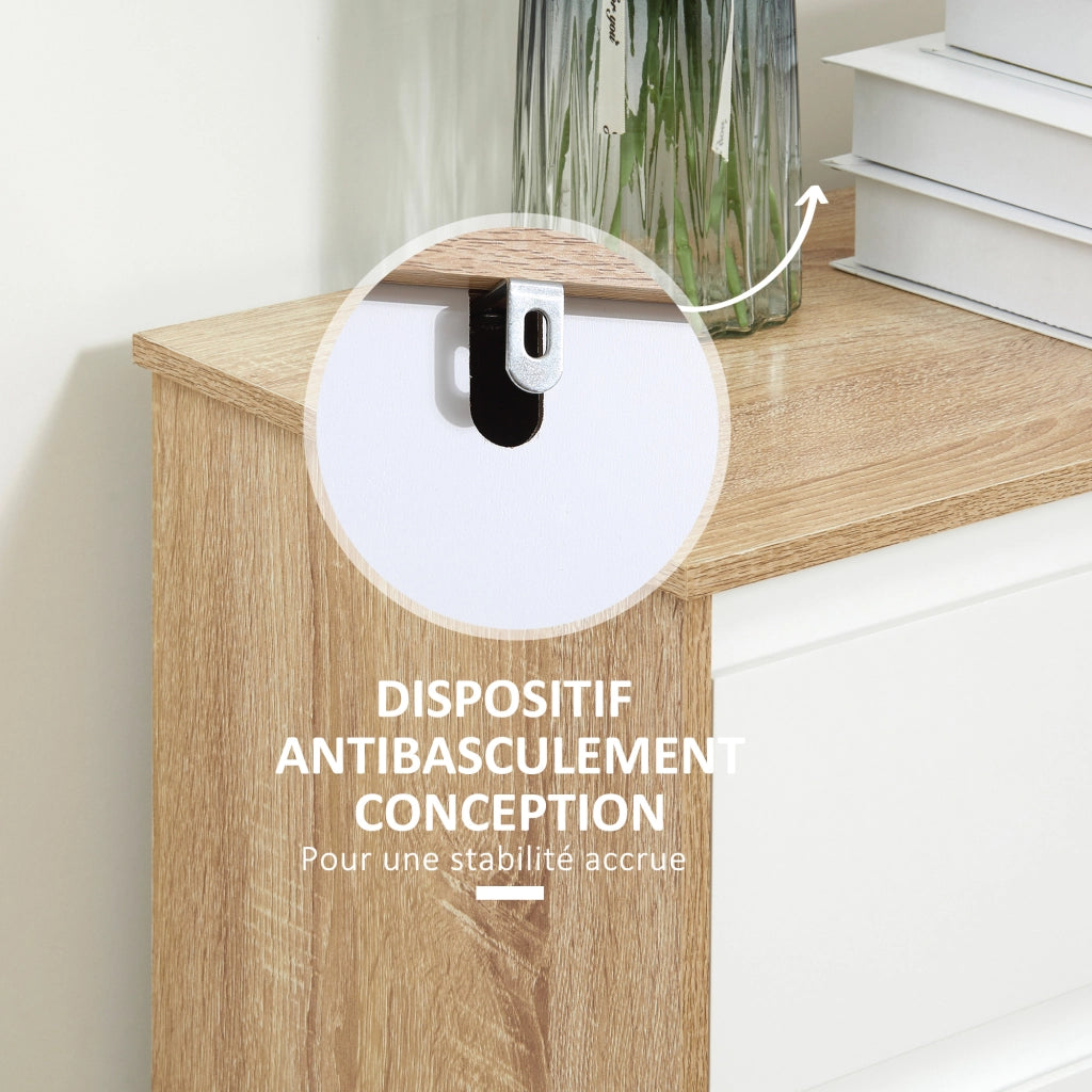 Mobiletto Bagno Armadietto Sottolavabo ¨C zephmum ¨C Bianco Legno 60x30x90