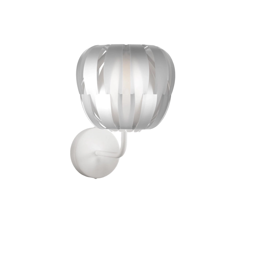 Applique Moderna Queen Polilux ® Argento E Metallo 1 Luce E27