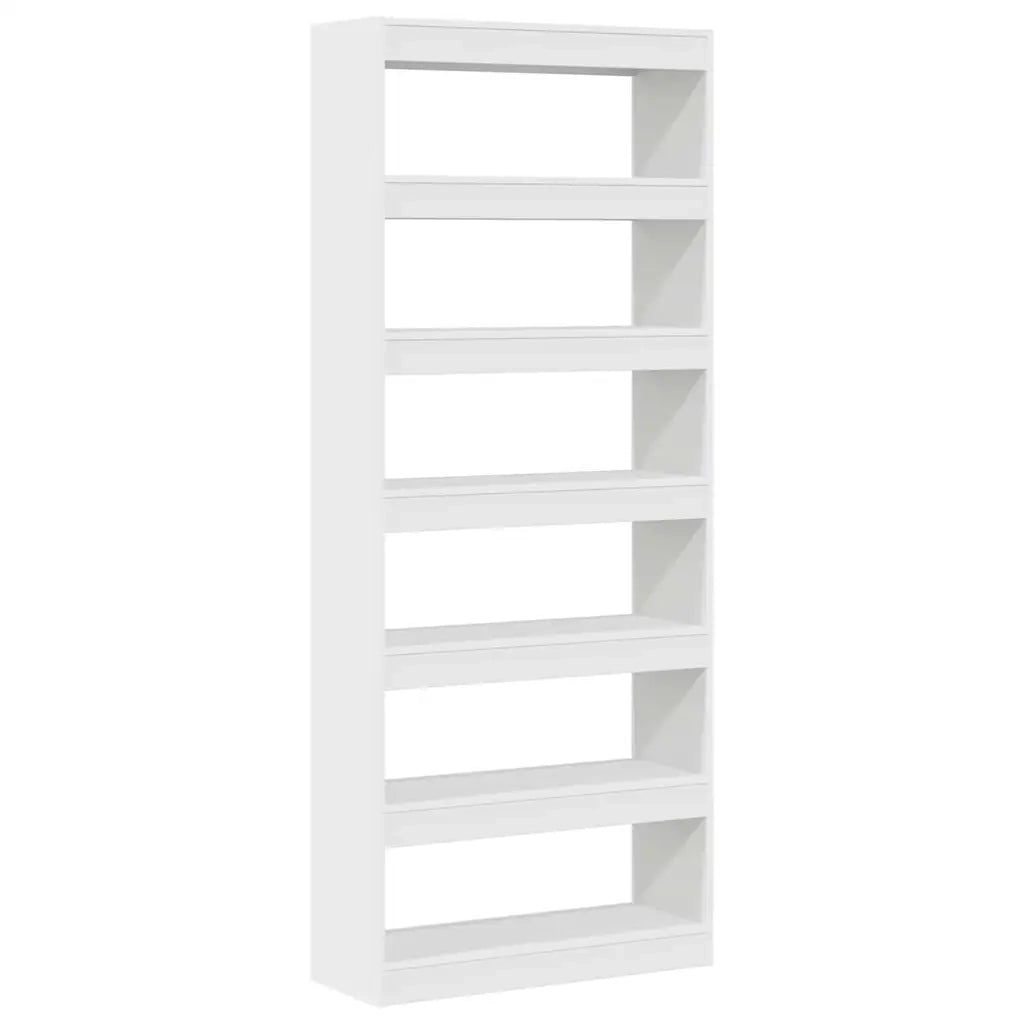 Armadio per Libri Bianco 80 x 30 x 198 cm Legno multistrato 3333916