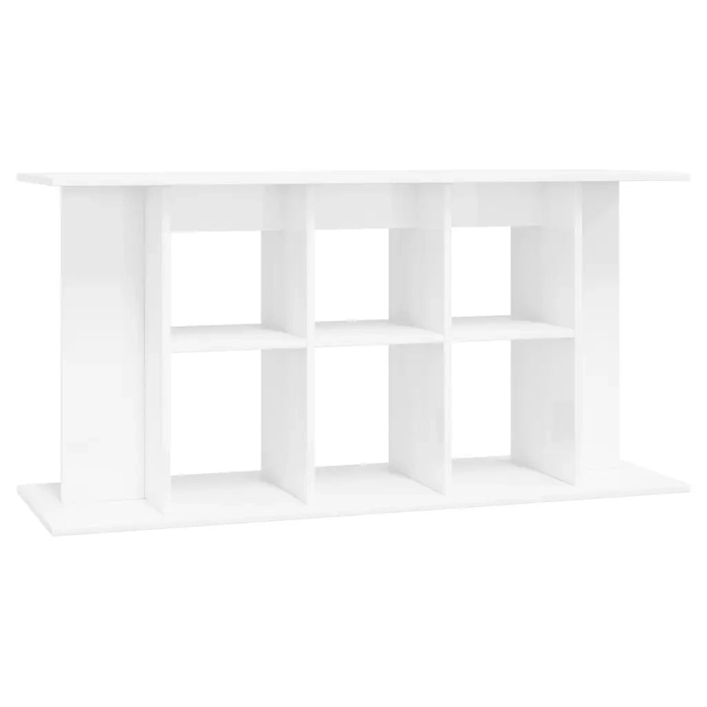 Supporto Acquario 120x40x60 cm Legno Multistrato Bianco Lucido CFW6697034