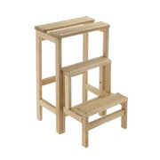 SCALETTO LEGNO A 3 GRADINI C/RIBALTA NATURALE- NEW MOTTINOX- 1,0 pz