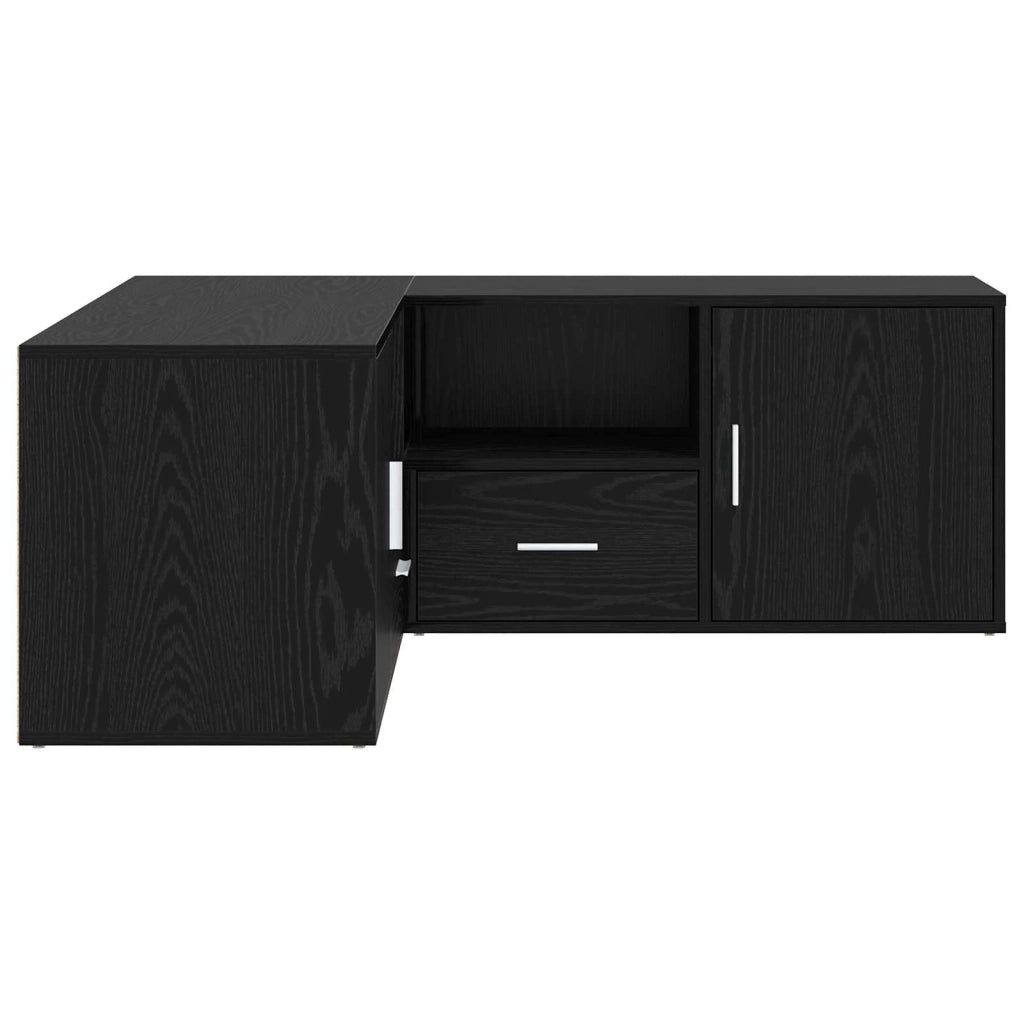 Mobile angolare con cassetto Rovere Nero 200 x 40 x 45 cm 3446639
