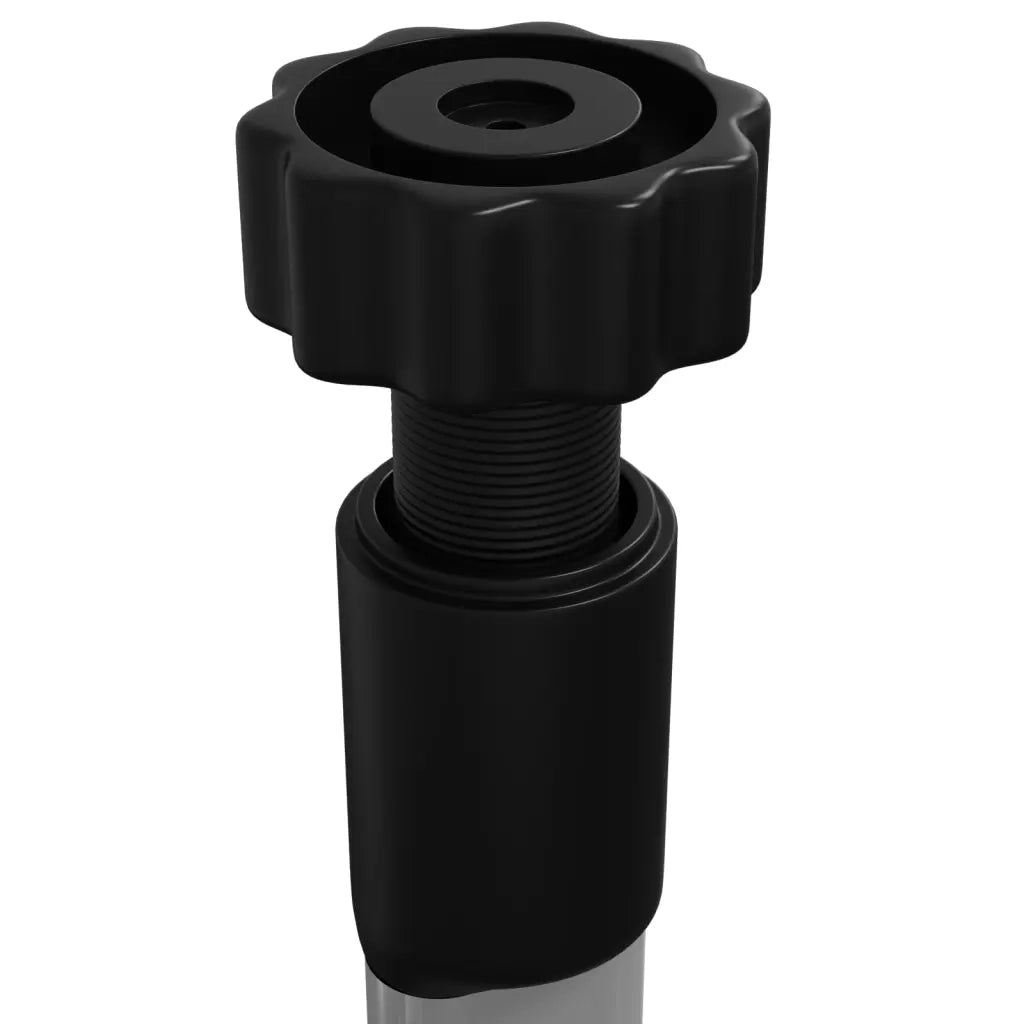 Rastrelliera Telescopica Giardino 3 Ripiani Argento Alluminio 344386