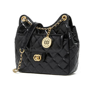 Borsa e borsetta da donna in vera pelle nera