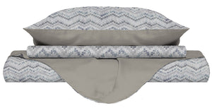 Copripiumino Singolo con Federe Stampato Jakarta