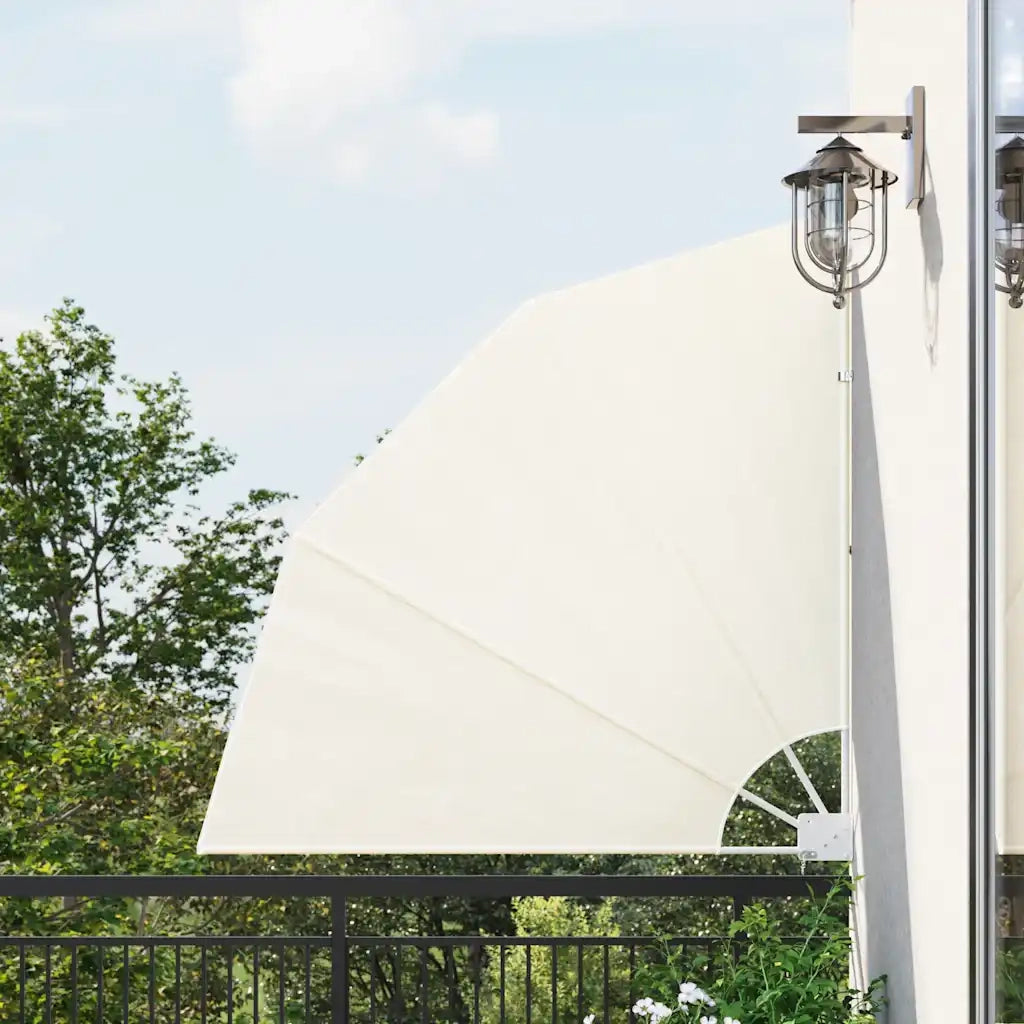 Tenda Laterale per Balcone Pieghevole-Tenda parasole per balcone Crema 140x140 cm