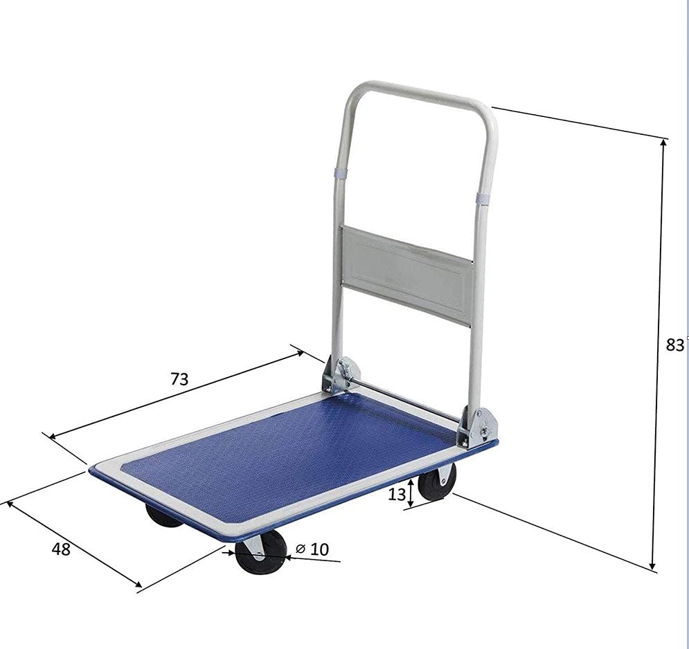 CARRELLO A PIATTAFORMA 73 X 47 X H83 CM PORTATA MASSIMA 150 KG