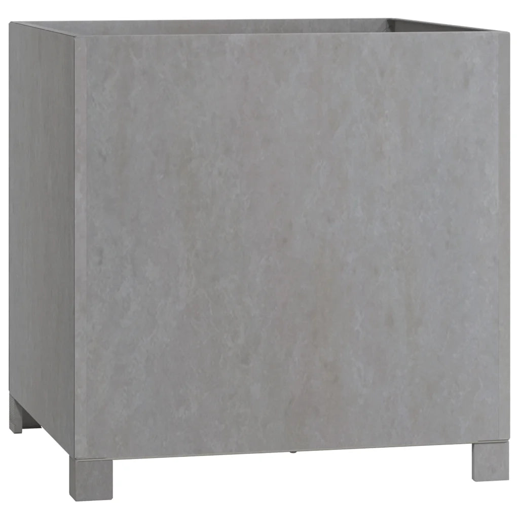 Fioriere con Gambe 2pz Ruggine 50x50x50 cm Acciaio Corten 823683