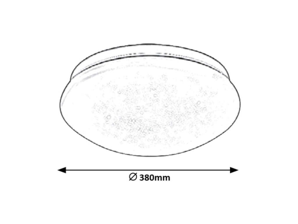 Plafoniera LED Rabalux Lucas rotonda 38cm 24W 4000K
