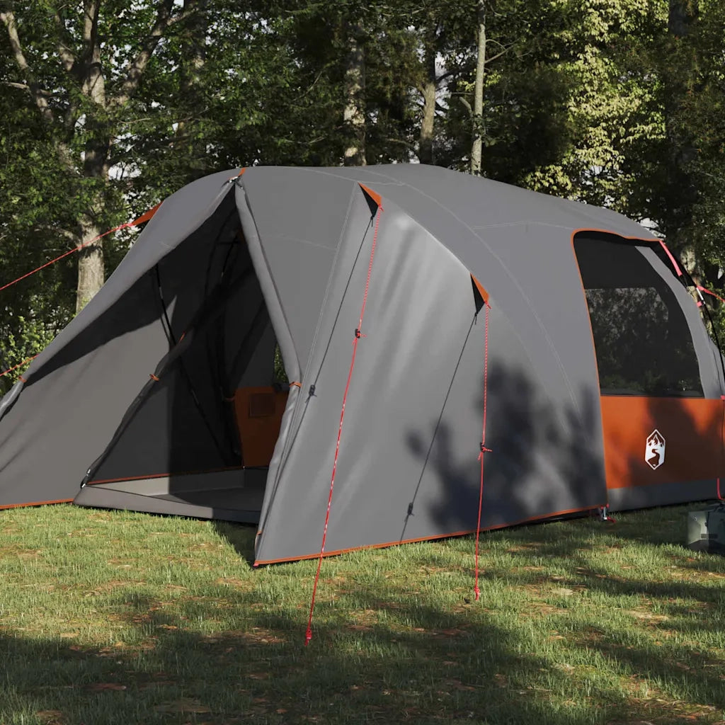 Tenda a Cupola per 4 Persone con tetto Grigio e arancione 42001022