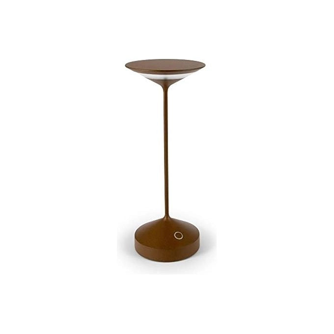 AB+ 9105517001 Tempo Lampada da tavolo portatile LED ricaricabile USB dimmerabile IP54 autonomia 10 ore colore Corten Bronzo