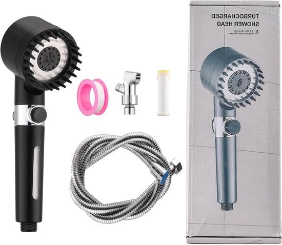 Sostituto testa doccia per bagno - elegante migliorato regolabile - 3 esperienze doccia - grigio