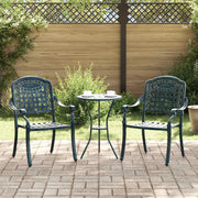 Sedia da Giardino 2 pcs Verde 55 x 56,5 x 91cm Alluminio 42002373