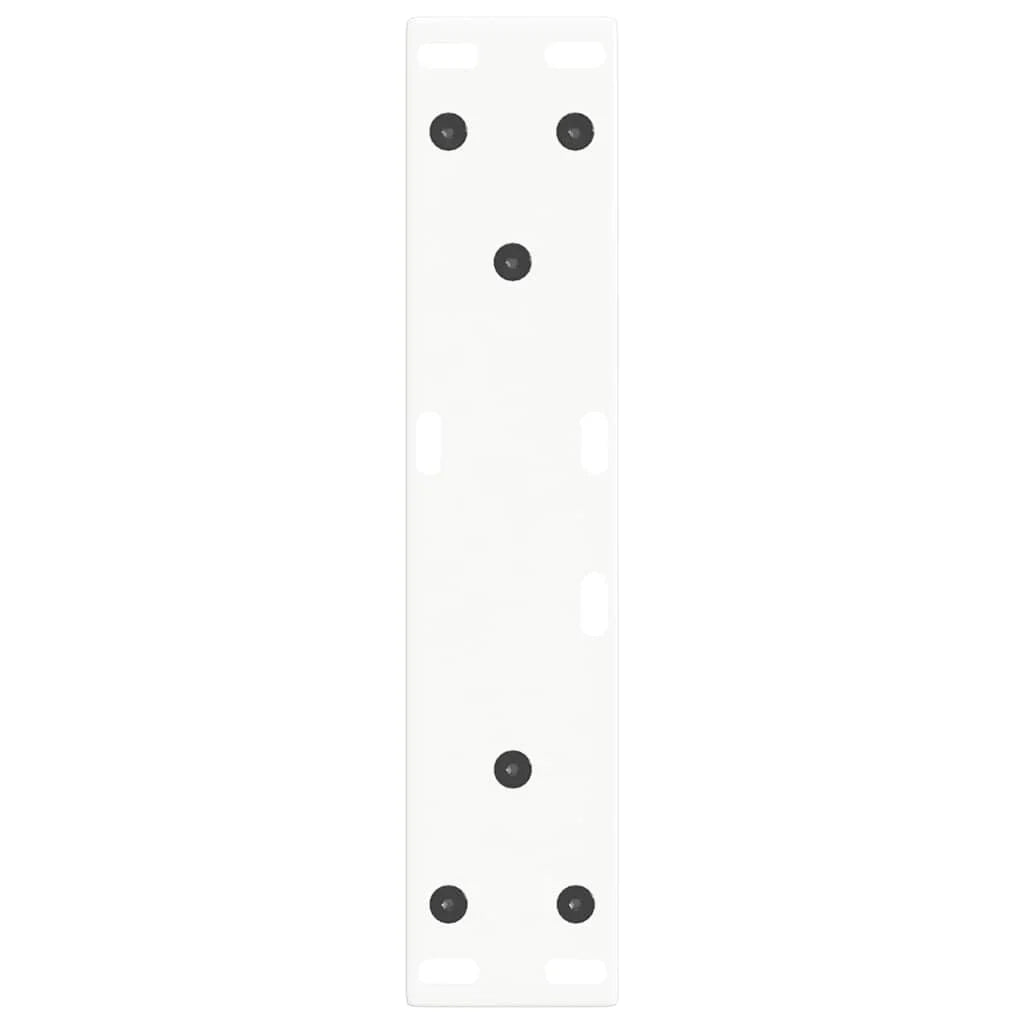 Set di 2 gambe per tavolino da caffè a V con piedini regolabili 38 x 43 cm acciaio bianco 02_0056913