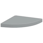 Scaffale Angolare a Parete | Mensola sospesa Grigio 35x35x3,8 cm in MDF