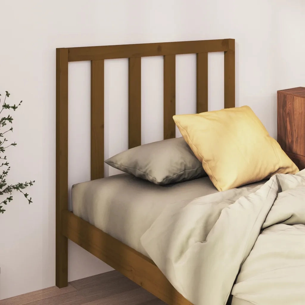 Testiera per Letto Miele 96x4x100 cm in Legno Massello di Pino cod mxl 31737