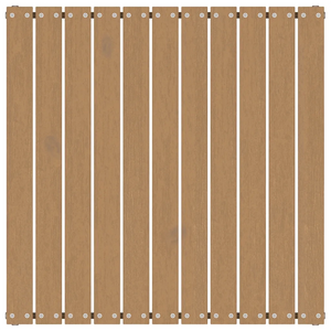 Poggiapiedi da Giardino e Cuscini 2 pz Marrone ambra Legno Pino 805743