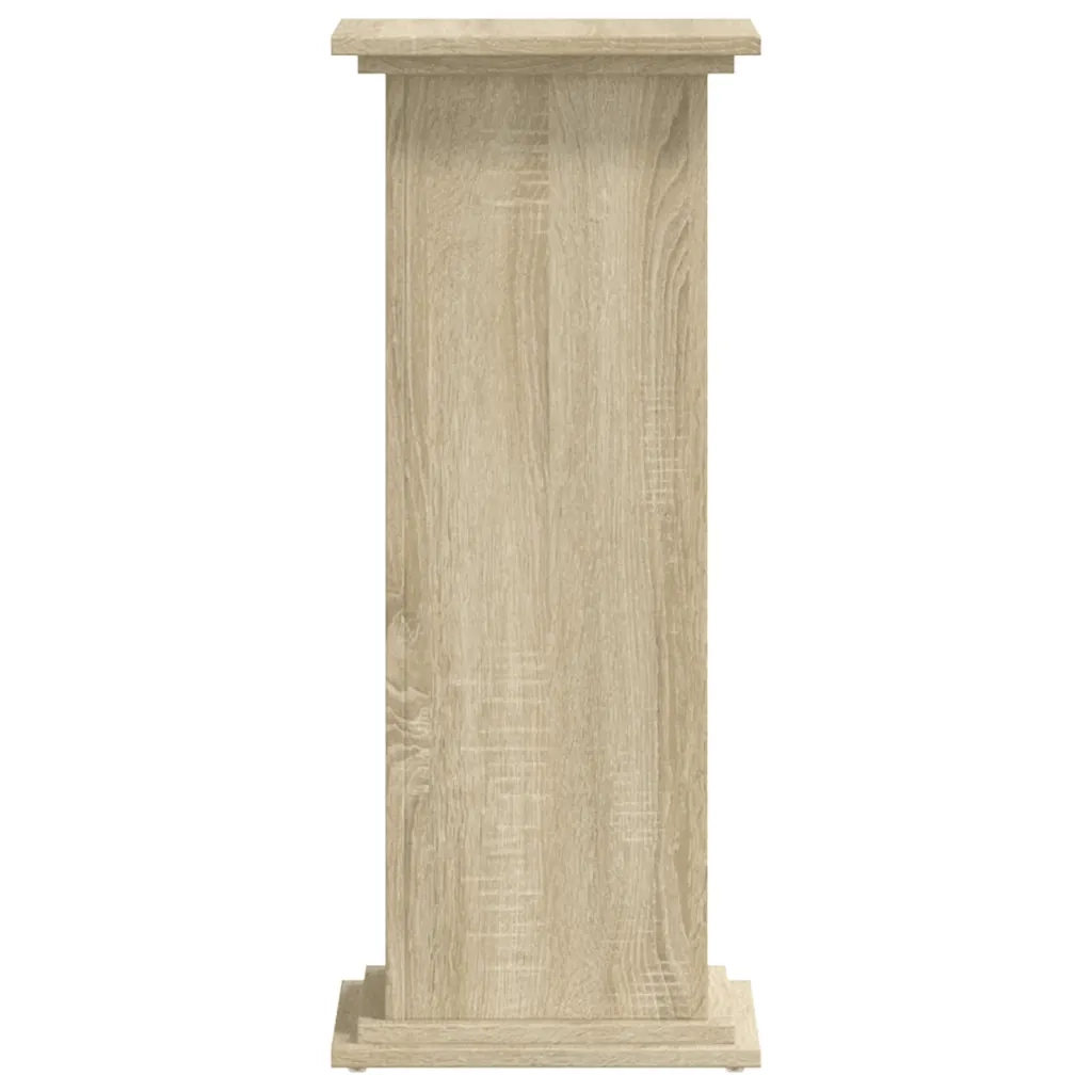 Supporto per Piante Rovere Sonoma 33x33x80 cm Legno Multistrato