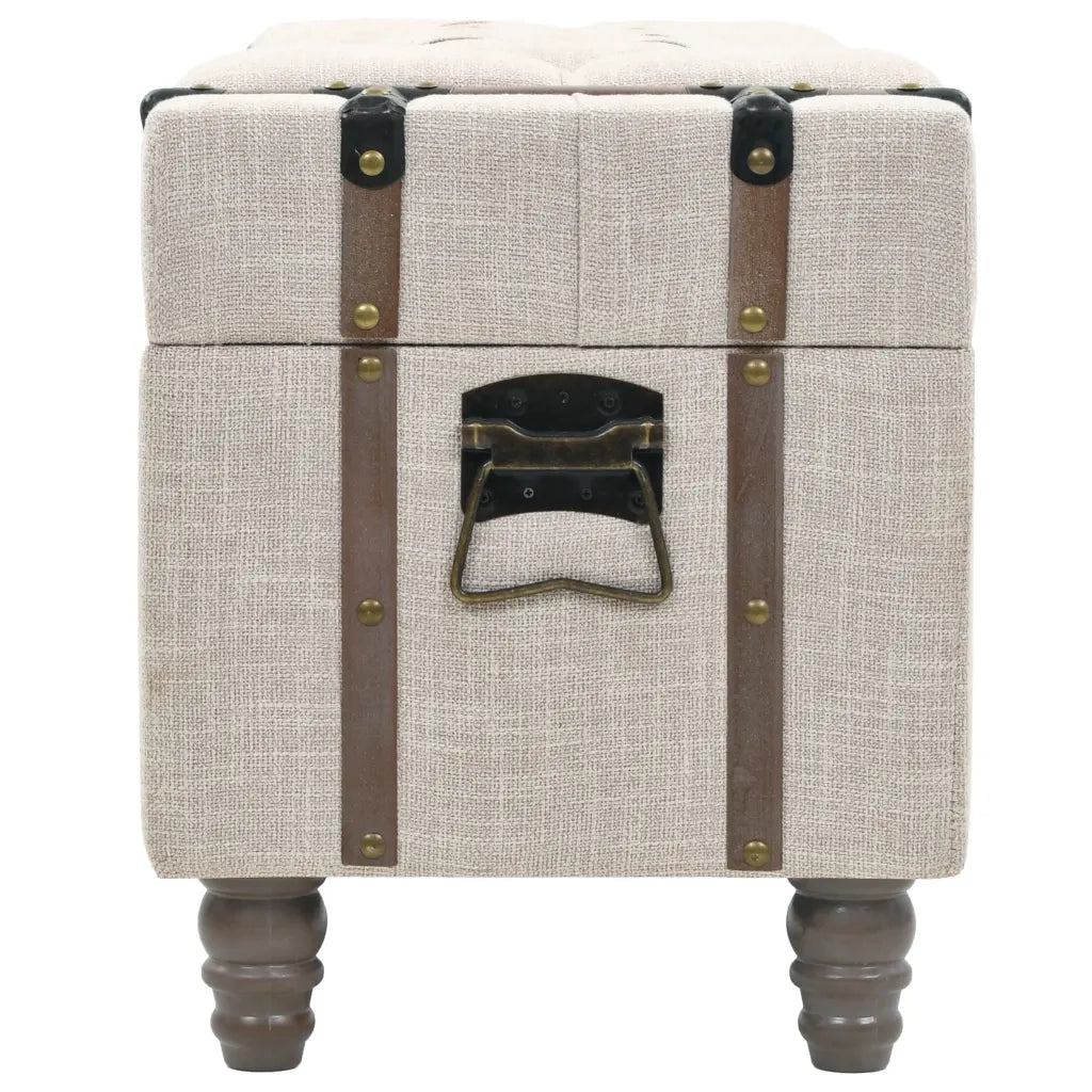 Set Cassapanche 3 pz in Legno Massello e Acciaio 112x37x45 cm cod mxl 40084